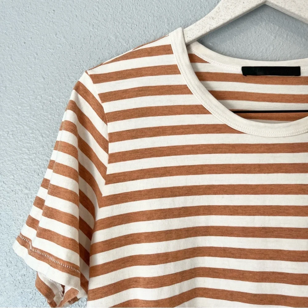 Jenni Kayne Canyon Stripe Cotton Yak Blend Short Sleeve Tee size large - Picture 4 of 7